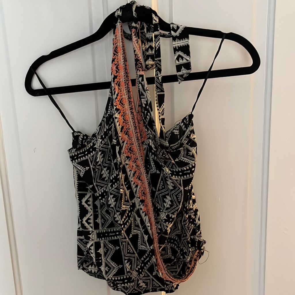 Pattern Halter Top